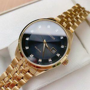 Citizen Gold 41mm Diamond Watch